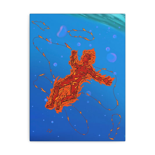 Burning Underwater Canvas (large)