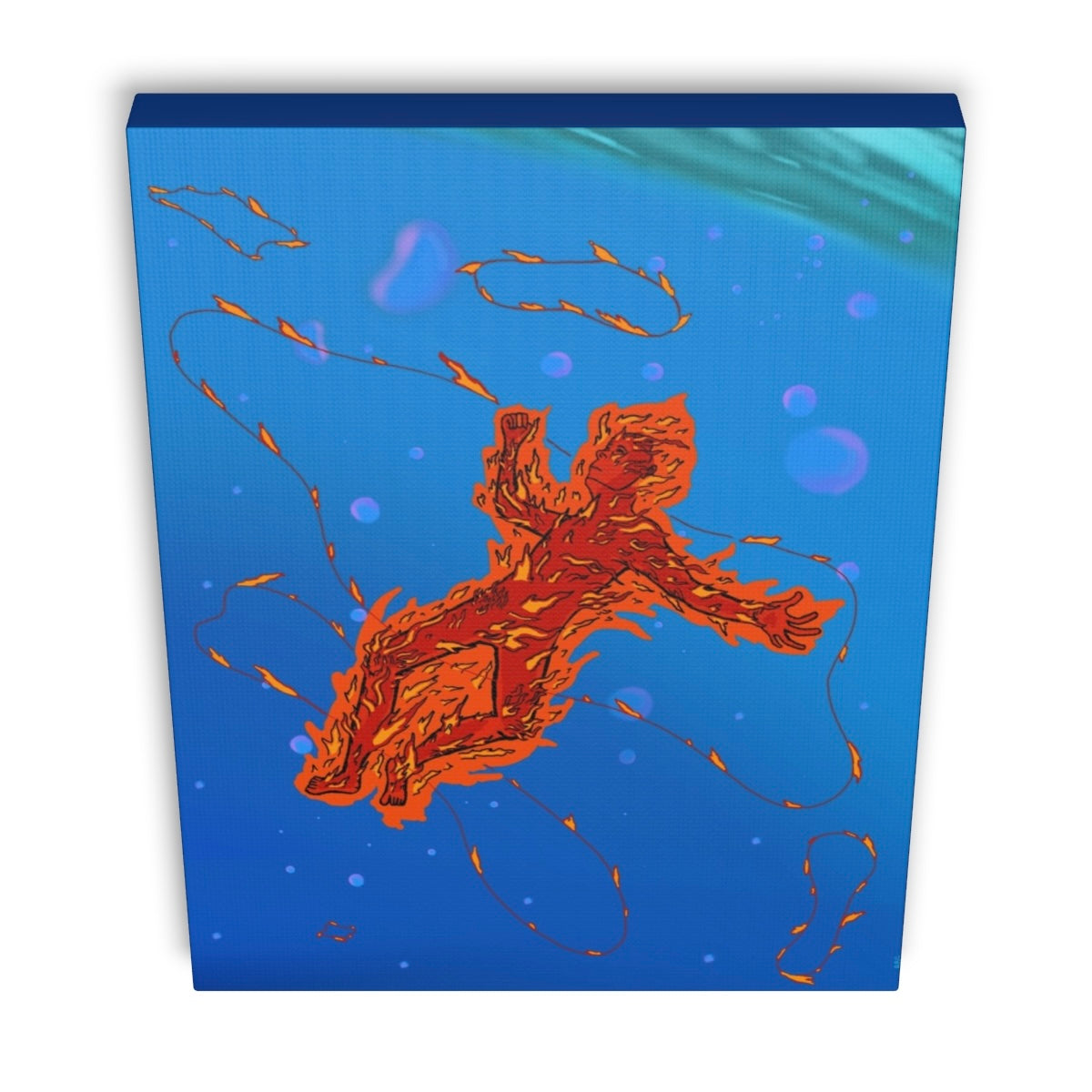 Burning Underwater Canvas (large)