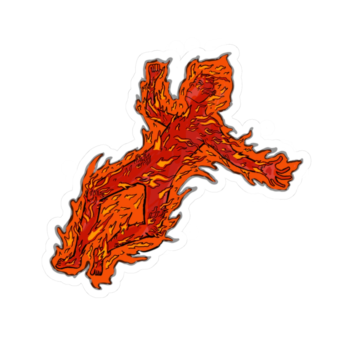 Worlds Away Man Sticker