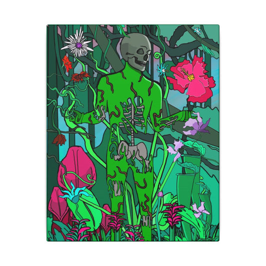 Flower over Fauna Canvas