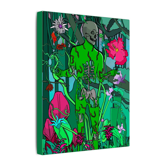 Flower over Fauna Canvas