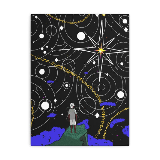 Map of Stars Canvas (large)